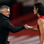 Edinson Cavani and Ole Gunnar Solskjaer Man United