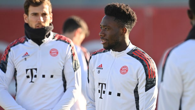 alphonso davies and leon goretzka Bayern